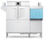 Hobart CL66C-BAS+BUILDUP Low Temp Conveyor Dishwasher 0.62 Gallons and Rack Stainless Steel Enclosure Panels