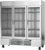 Beverage Air RB72HC-1G 75" W Three-Section Glass Door Reach-In Refrigerator