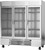 Beverage Air RB72HC-1G 75" W Three-Section Glass Door Reach-In Refrigerator