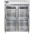 Continental Refrigerator D2RESNSSGDHD 57" W Two-Section Glass Door Reach-In Designer Line Wide Refrigerator