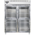Continental Refrigerator D2RESNSSGDHD 57" W Two-Section Glass Door Reach-In Designer Line Wide Refrigerator