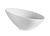 CAC China SHER-B6 8 Oz. Bone White Porcelain Round Sheer Salad Bowl (3 Dozen Per Case)