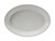 Tuxton CWH-1352 Ceramic White Oval Platter (6 Each Per Case)
