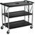Carlisle SBC203103 Black Cart 40"W x 20-1/2"D x 43-1/4"H