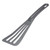 Matfer Bourgeat 112420 ExoGlass 12" L High Temp Slotted Pelton Spatula - Gray