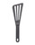Matfer Bourgeat 112420 ExoGlass 12" L High Temp Slotted Pelton Spatula - Gray