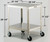 Lakeside 716 21-1/4"W x 25-1/4"D x 29-3/16"H Mobile Stainless Steel Machine Stand