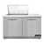 Continental Refrigerator D48N12M-FB 48" W Two-Section Two Door Designer Line Mighty Top Sandwich Unit
