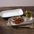 American Metalcraft CPL14CL Plastic White Rectangular Serving Platter