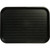 Carlisle CT121603 16.31" W x 12.06" D x 0.7" H Polypropylene Black Rectangle Café Tray