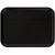 Carlisle CT121603 16.31" W x 12.06" D x 0.7" H Polypropylene Black Rectangle Café Tray