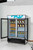 Migali C-49RM-HC 54.4" W Two-Section Glass Door Refrigerator Merchandiser