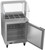Beverage Air SPE27HC-SNZ 27" W One-Section One Door Sandwich Top Refrigerated Counter with Sneezeguard