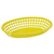 Winco POB-Y
 10"
 Plastic
 Yellow
 Oval
 Basket
 3 Dozen (Contains 1 Dozen)