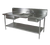 John Boos EPT6R10-DL2B-96R 16-Gauge Two Compartment Prep Table Sink Unit 96"W x 30"D x 45-3/4"H