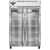 Continental Refrigerator 2F-SS-GD 52" W Two-Section Glass Door Reach-In Freezer - 115 Volts