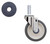 Metro 5MP Super Erecta Stem Caster Swivel 5" Dia. 1-1/4" Face 300 Lbs. Capacity Polyurethane Flat Wheel Tread