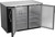 Beverage Air BB48HC-F-B 48" W Two-Section Solid Door Refrigerated Food Rated Back Bar Storage Cabinet - 115 Volts