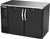 Beverage Air BB48HC-F-B 48" W Two-Section Solid Door Refrigerated Food Rated Back Bar Storage Cabinet - 115 Volts
