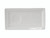 Tuxton GLP-551 Porcelain Porcelain White Rectangular Tray (1 Dozen)