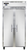 Continental Refrigerator 2RSENSS 36.25" W Two-Section Solid Door Reach-In Slim Line Refrigerator