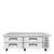 Atosa MGF8453GR 72.4" W 4 Drawers Refrigerated Chef Base with Extended Top - 115 Volts