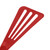 Matfer Bourgeat 112422 ExoGlass 12" L High Temp Slotted Pelton Spatula - Red