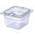 Carlisle 3068407 1.7 Qt. 1/6 Size PolyCarbonate Clear Storplus Food Pan
