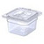 Carlisle 3068407 1.7 Qt. 1/6 Size PolyCarbonate Clear Storplus Food Pan