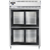 Continental Refrigerator D2RSNSSSGDHD 52" W Two-Section Glass Door Reach-In Designer Line Refrigerator