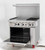 Migali C-RO2B-24GL-NG 36" Natural Gas Range with Griddle - 125,000 BTU