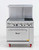 Migali C-RO2B-24GL-NG 36" Natural Gas Range with Griddle - 125,000 BTU