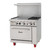 Migali C-RO2B-24GL-NG 36" Natural Gas Range with Griddle - 125,000 BTU