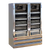 Howard McCray GF42BM-S-FF 52.25"W Two-Section Glass Door Freezer Frozen Foods Merchandiser