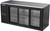 Beverage Air BB72HC-GS-B 72" W Black Galvanized 3 Glass Doors Refrigerated Back Bar Storage Cabinet - 115 Volts