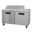 Hoshizaki SR60B-12 60" W Two-Section Two Door Reach-In Steelheart Series Sandwich Top Refrigerator