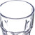 Dinex DX580607 6 Oz. Clear SAN Plastic Faceted Shape Louis Tumbler (72 Each Per Case)