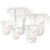 Winco PMCP-5Set Polycarbonate 5-Piece Measuring Cup Set (5 Pieces Per Set)