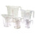 Winco PMCP-5Set Polycarbonate 5-Piece Measuring Cup Set (5 Pieces Per Set)
