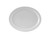 Tuxton CLH-096 Porcelain Porcelain White Oval Platter (2 Dozen Per Case)