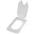 Carlisle 10339Z07 Hinged Polycarbonate Clear StorPlus EZ Access Universal Lid