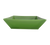 CAC China KC-B8-G 42 Oz. Green Ceramic Square Color Arts Bowl (2 Dozen Per Case)