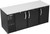 Beverage Air BB78HC-F-B 78" W Three-Section Solid Door Refrigerated Food Rated Back Bar Storage Cabinet - 115 Volts