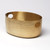 American Metalcraft ATHG10 Oval Gold Aluminum Beverage Tub 15" L x 10.75" W x 7.25" H