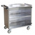 Lakeside 644 39.25" W x 27.4" H Stainless Steel Construction with Woodgrain Vinyl Bussing Cart