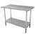 Advance Tabco FLAG-244-X 48" W x 24" D 430 Stainless Steel 16 Gauge Galvanized Base Special Value Work