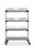 Metro PR48VX4 Metromax I Mobile Drying Rack Unit 48"W 4-Tier (4) 63" Mobile Posts