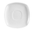 CAC China KSE-2 6" L Super White Porcelain KingSquare Saucer (3 Dozen Per Case)