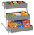 Cal-Mil 3449-3-83 16"W x 20"D x 15-1/2"H Rectangular Gray Wood Ashwood Merchandiser