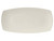 Tuxton AMU-550 Ceramic Pearl White Rectangular Plate (1 Dozen)